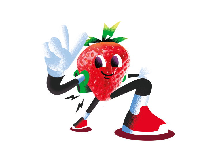 Cool-strawberry-with-sneakers
