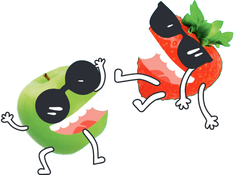 Goodies Decoration Strawberry Green Apple