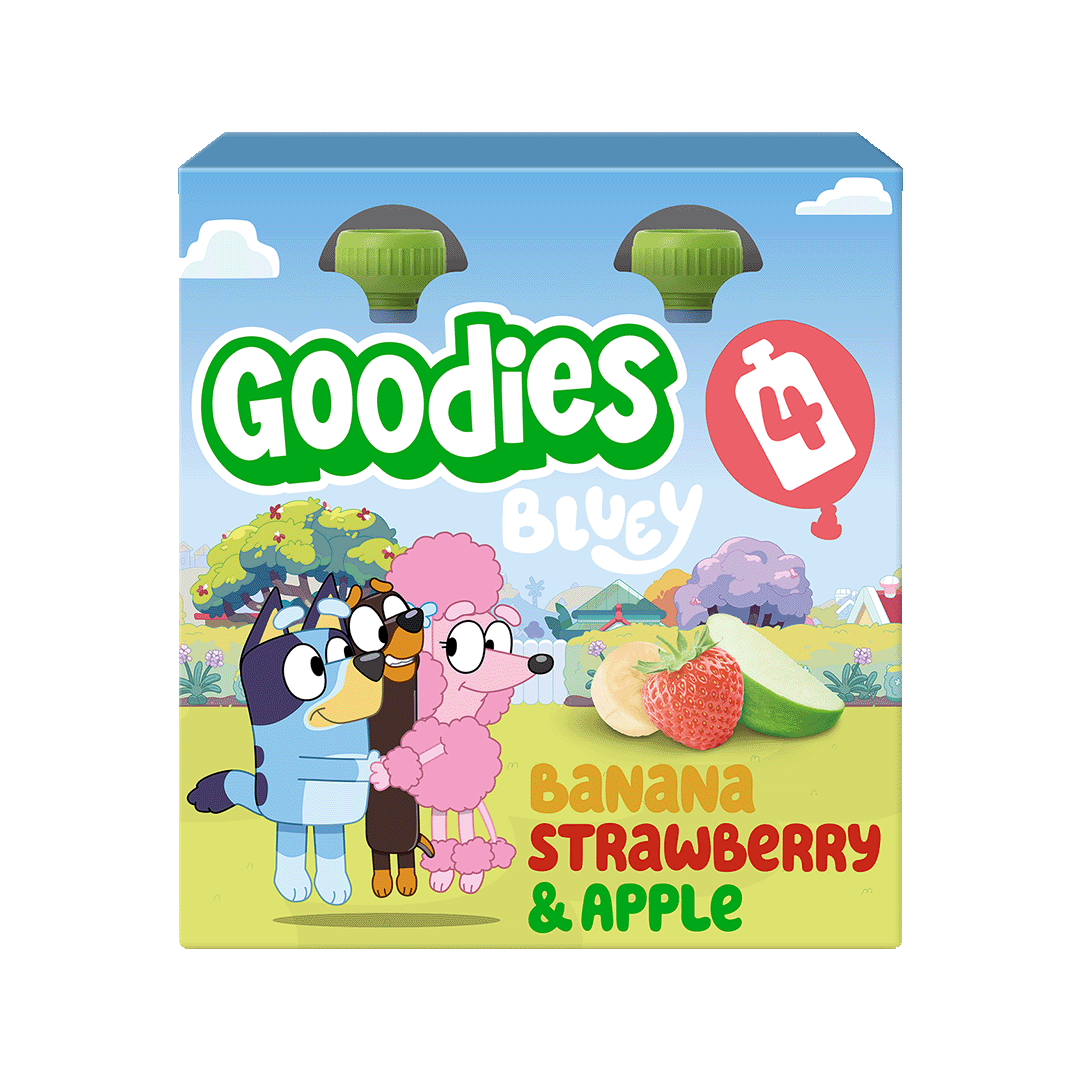 Goodies Bluey Banana Strawberry & Apple 