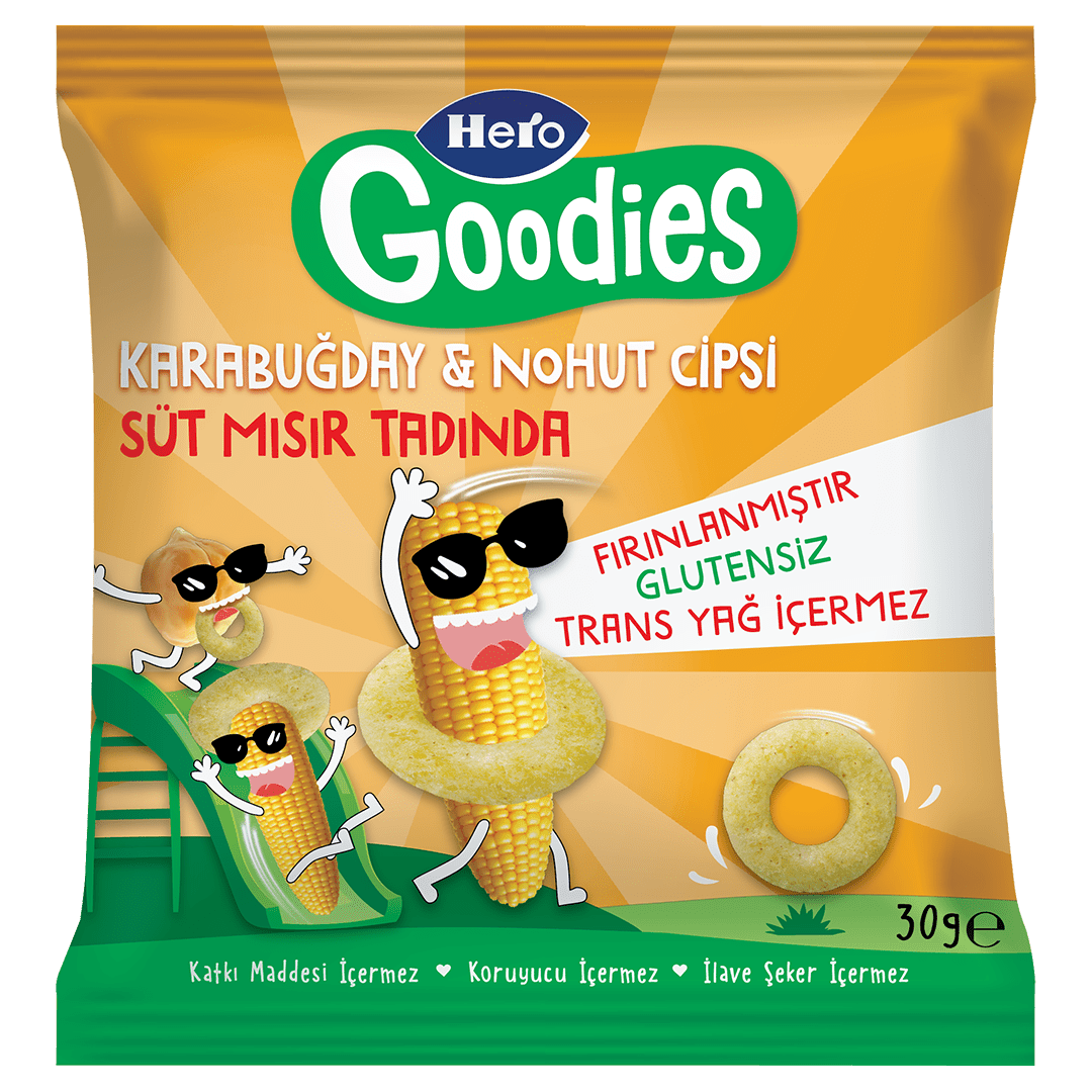 Süt Mısır Tadında Karabuğday ve Nohut Cipsi 