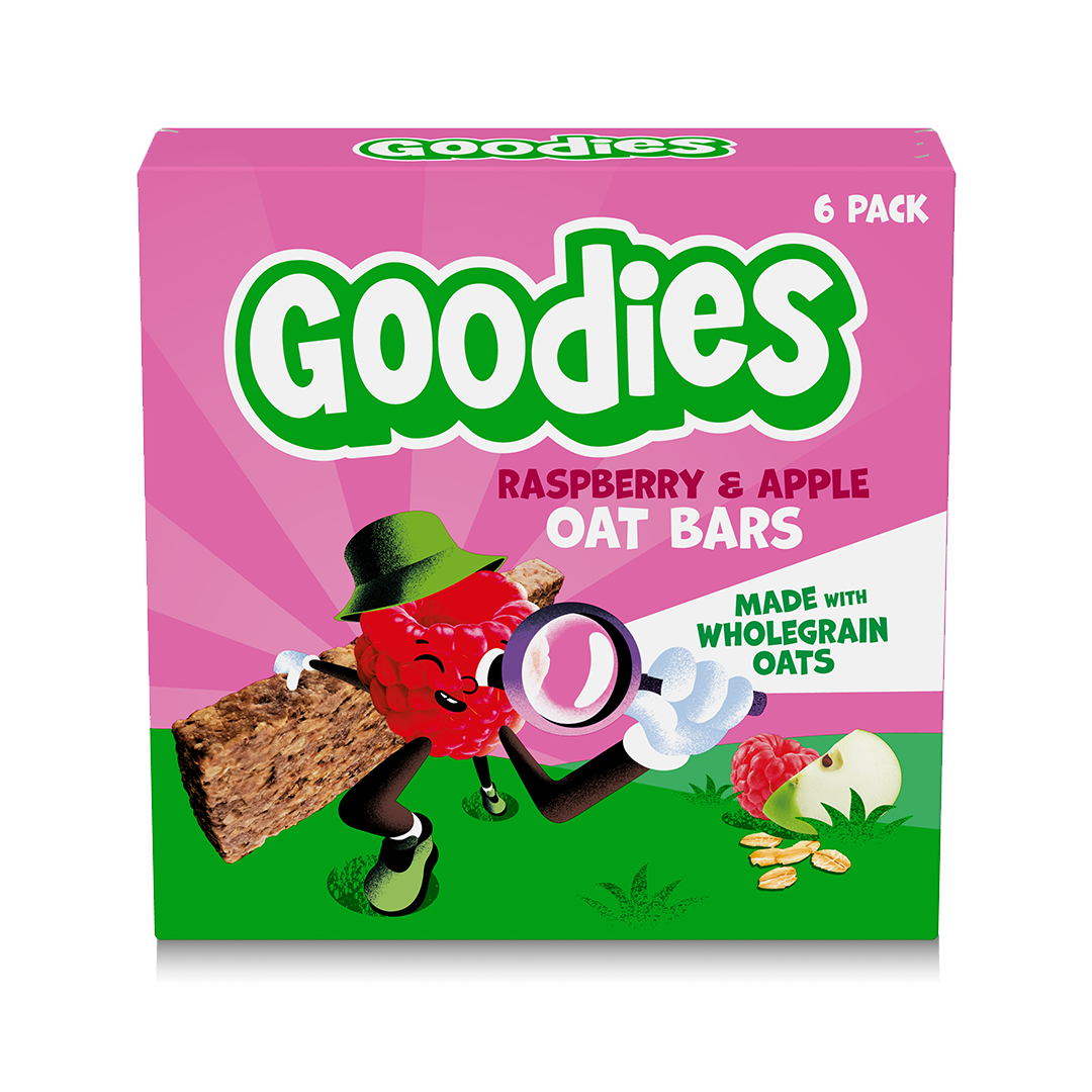 Goodies Raspberry & Apple Oat Bars 6 Pack