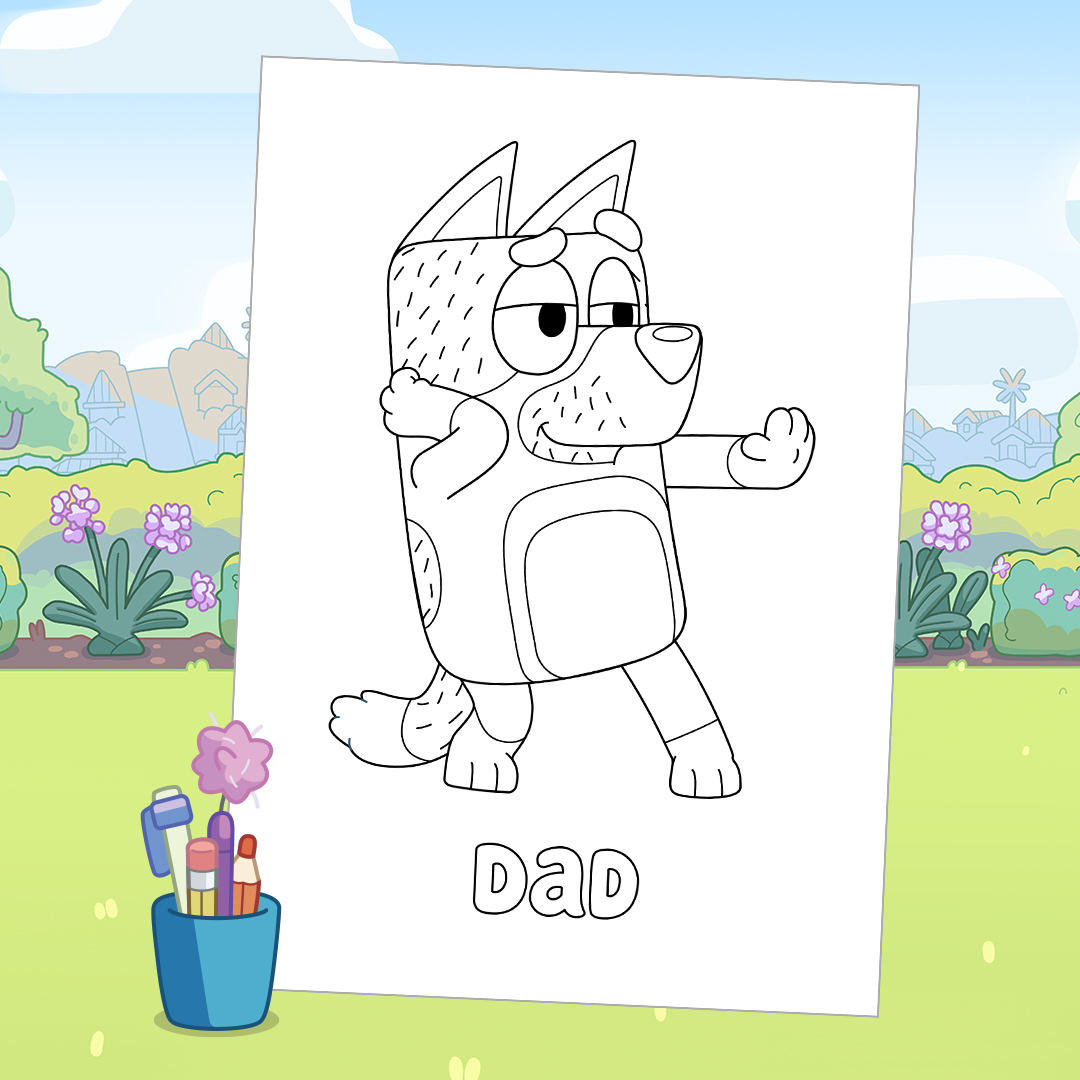 Banner Bandit Colouring Sheet