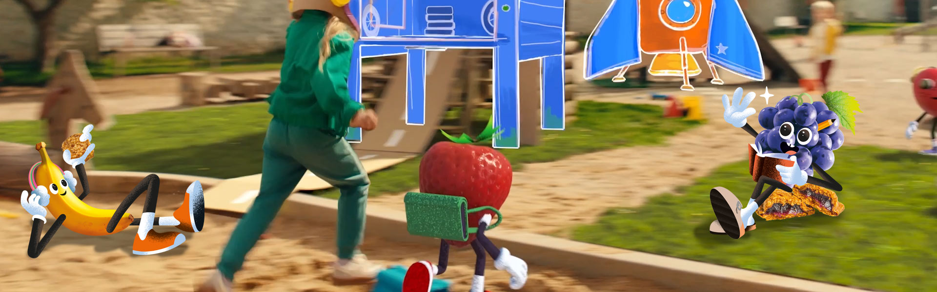 A playground with Goodies characters