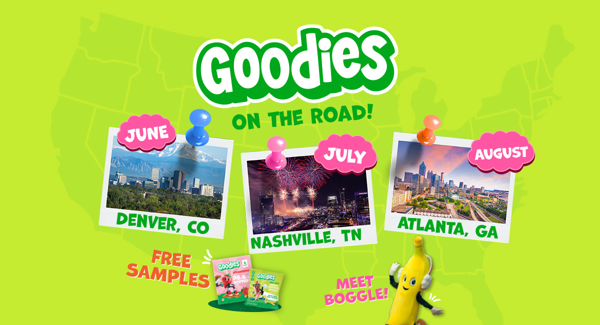 Goodies on tour map